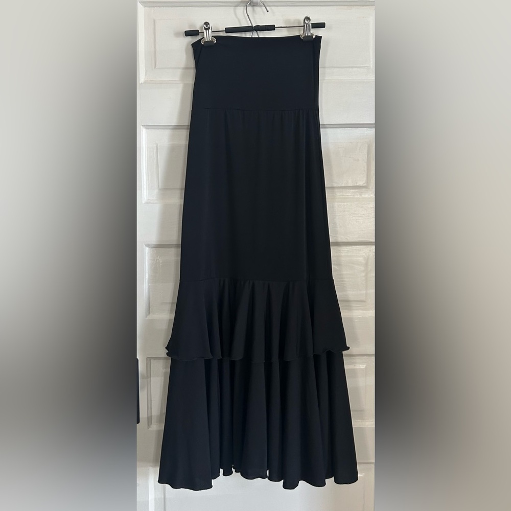 Black Tiered Maxi Skirt - Classic Women's Skirt